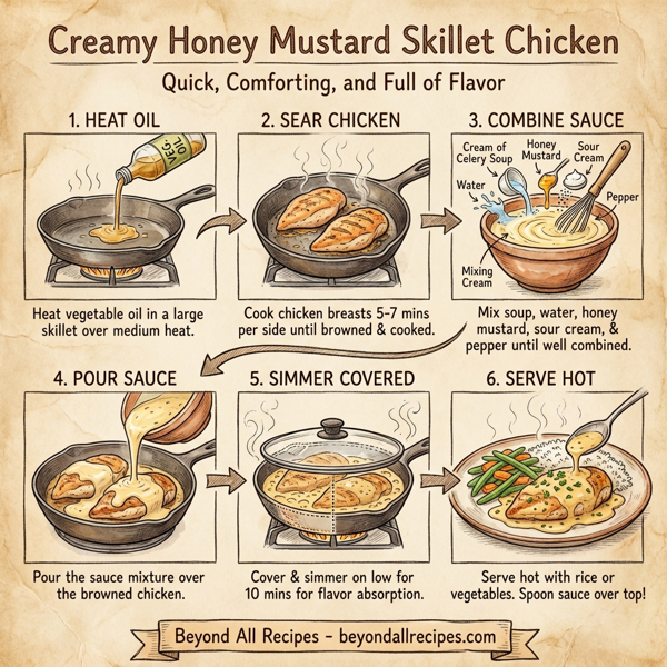 Creamy Honey Mustard Skillet Chicken instructions