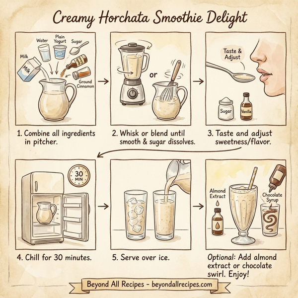 Creamy Horchata Smoothie Delight instructions