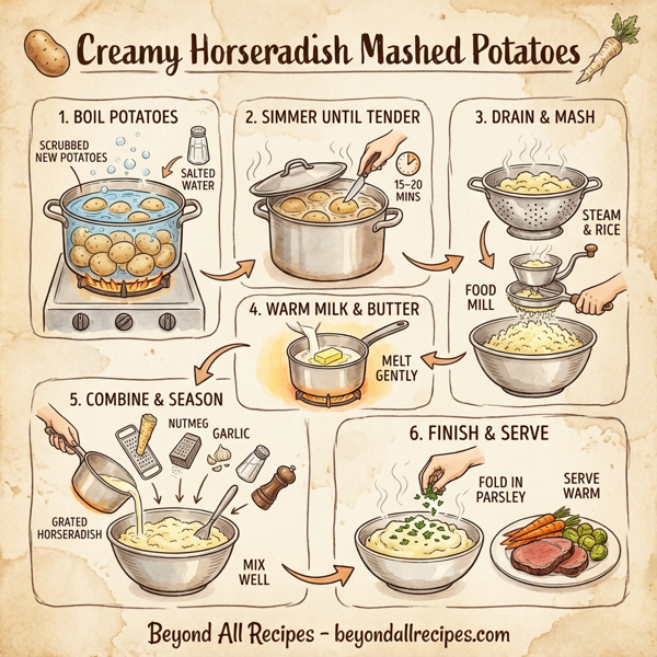 Creamy Horseradish Mashed Potatoes instructions