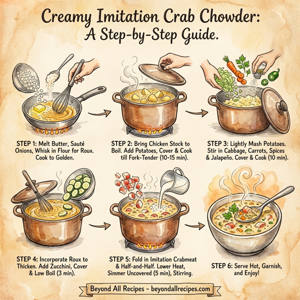 Creamy Imitation Crab Chowder instructions