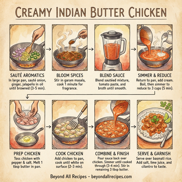 Creamy Indian Butter Chicken instructions