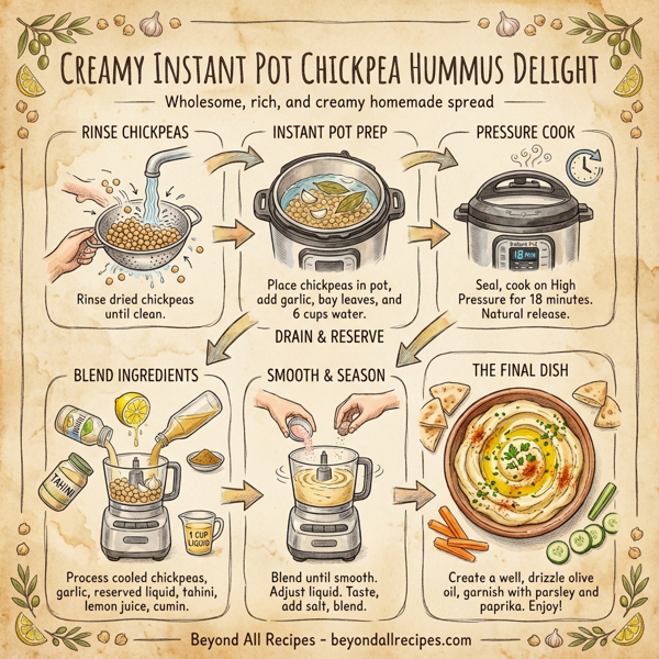 Creamy Instant Pot Chickpea Hummus Delight instructions