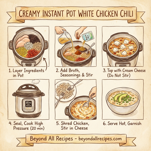 Creamy Instant Pot White Chicken Chili instructions