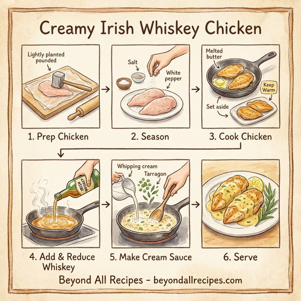 Creamy Irish Whiskey Chicken instructions