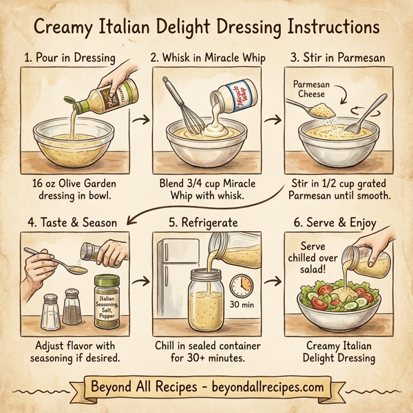 Creamy Italian Delight Dressing instructions