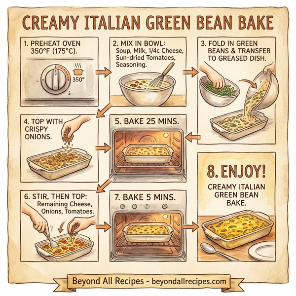 Creamy Italian Green Bean Bake instructions