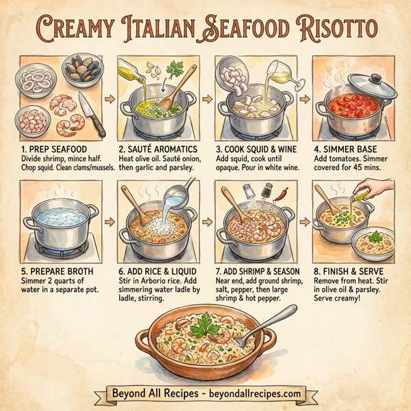 Creamy Italian Seafood Risotto instructions