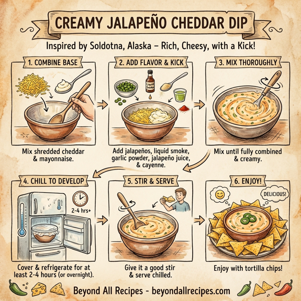 Creamy Jalapeño Cheddar Dip instructions