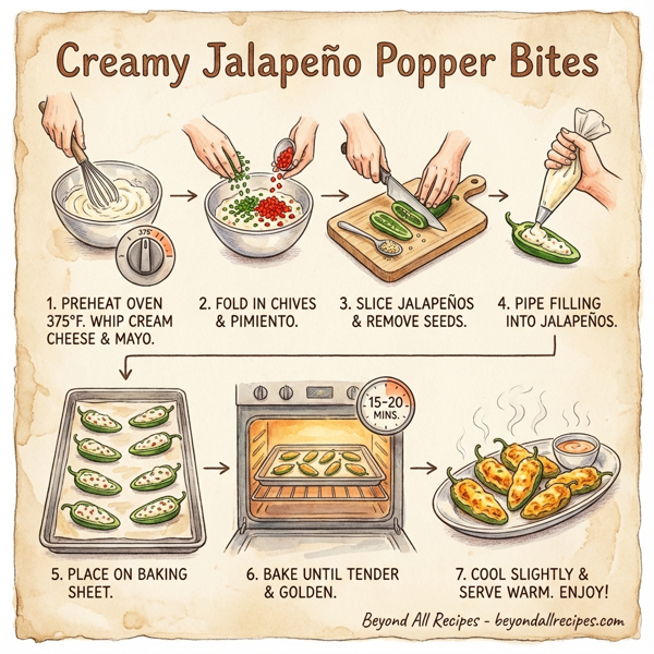 Creamy Jalapeño Popper Bites instructions