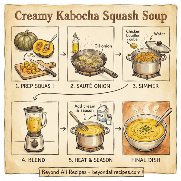 Creamy Kabocha Squash Soup instructions
