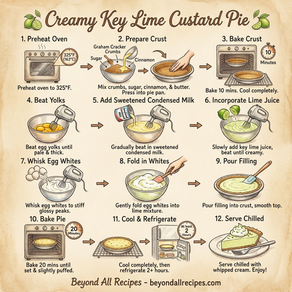 Creamy Key Lime Custard Pie instructions