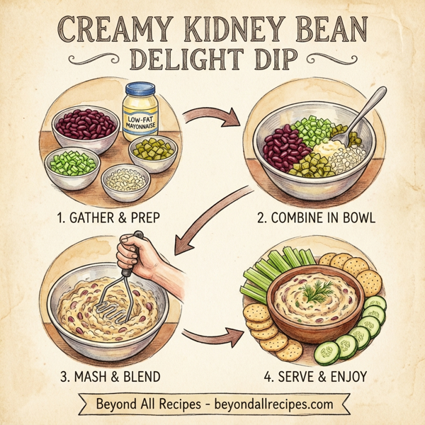 Creamy Kidney Bean Delight Dip instructions