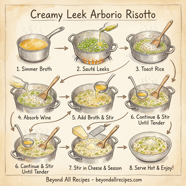 Creamy Leek Arborio Risotto instructions