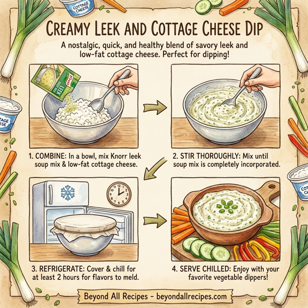 Creamy Leek and Cottage Cheese Dip instructions