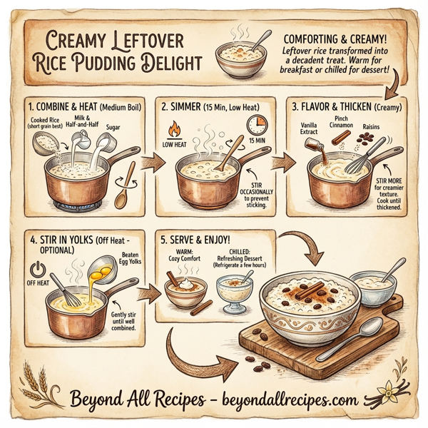 Creamy Leftover Rice Pudding Delight instructions