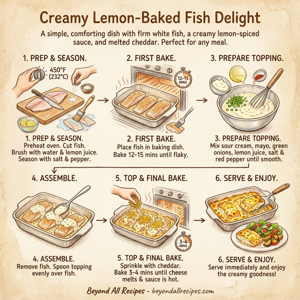 Creamy Lemon-Baked Fish Delight instructions