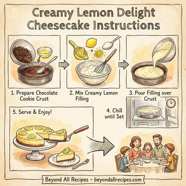 Creamy Lemon Delight Cheesecake instructions