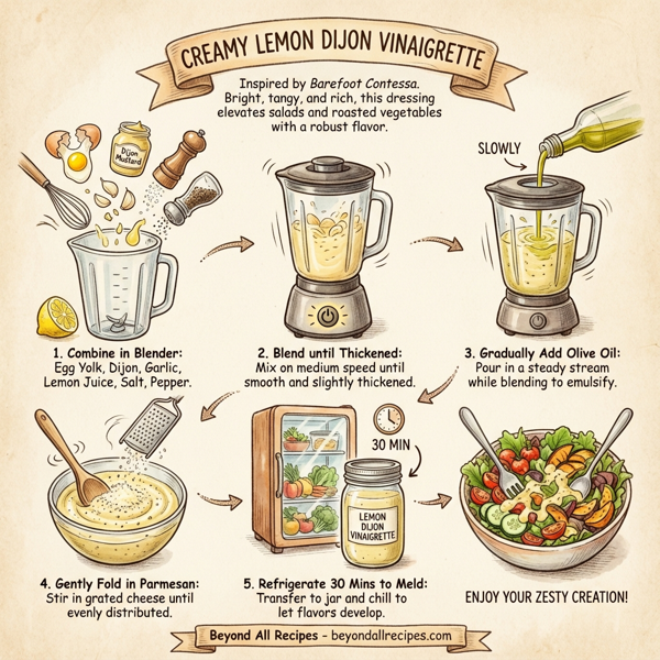 Creamy Lemon Dijon Vinaigrette instructions