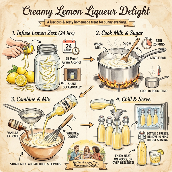 Creamy Lemon Liqueur Delight instructions
