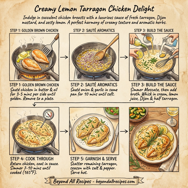 Creamy Lemon Tarragon Chicken Delight instructions