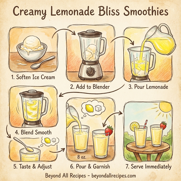 Creamy Lemonade Bliss Smoothies instructions