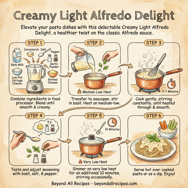 Creamy Light Alfredo Delight instructions