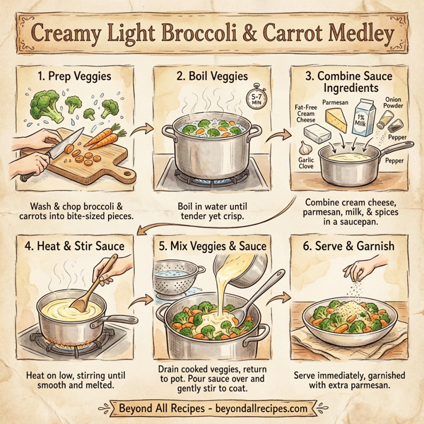 Creamy Light Broccoli & Carrot Medley instructions