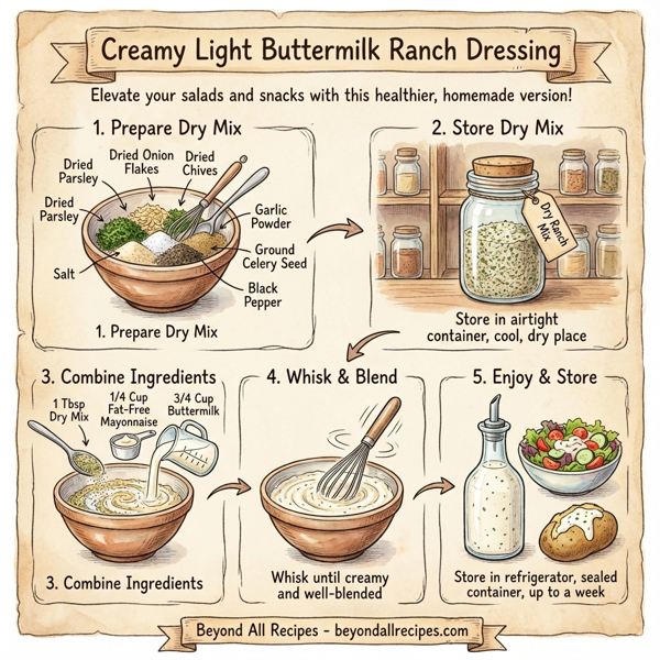 Creamy Light Buttermilk Ranch Dressing instructions