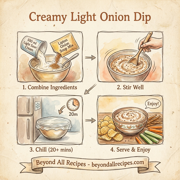 Creamy Light Onion Dip instructions