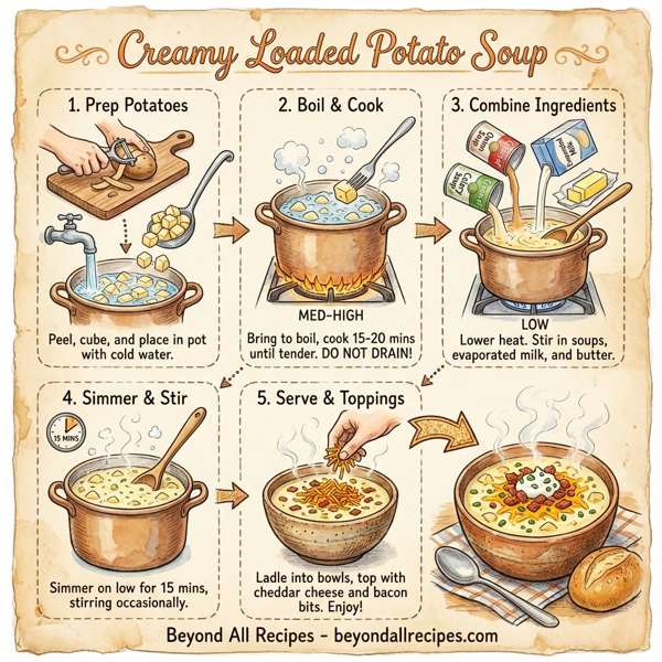 Creamy Loaded Potato Soup instructions