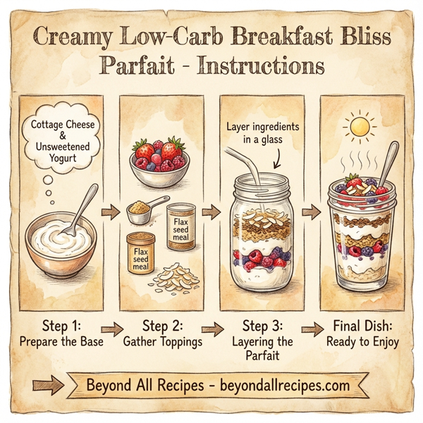 Creamy Low-Carb Breakfast Bliss Parfait instructions