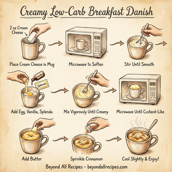 Creamy Low-Carb Breakfast Danish instructions