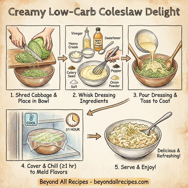 Creamy Low-Carb Coleslaw Delight instructions