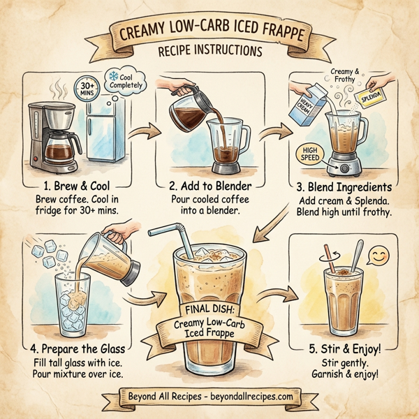 Creamy Low-Carb Iced Frappe instructions