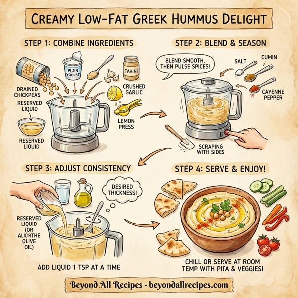 Creamy Low-Fat Greek Hummus Delight instructions