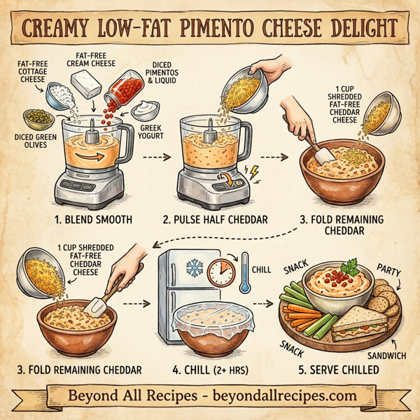 Creamy Low-Fat Pimento Cheese Delight instructions