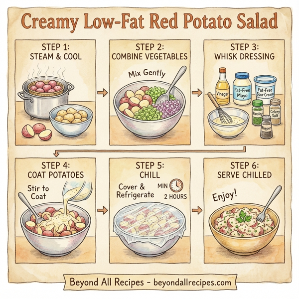 Creamy Low-Fat Red Potato Salad instructions