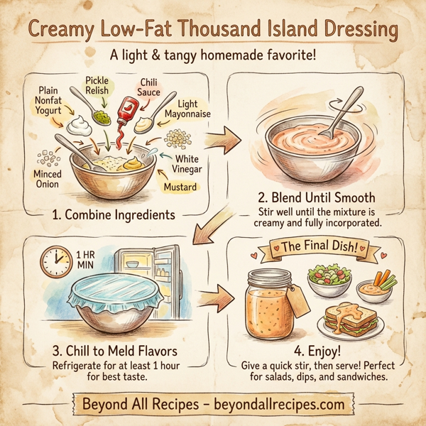 Creamy Low-Fat Thousand Island Dressing instructions