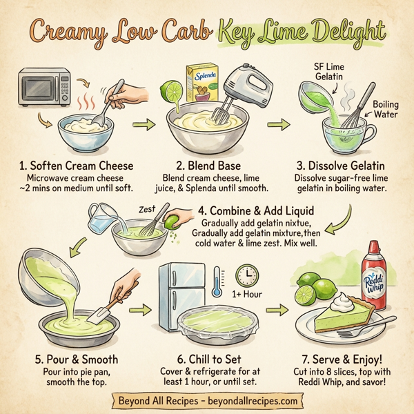 Creamy Low Carb Key Lime Delight instructions