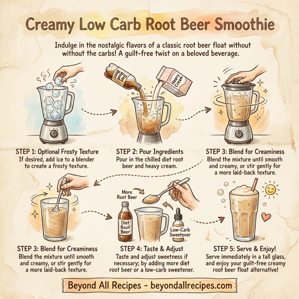 Creamy Low Carb Root Beer Smoothie instructions