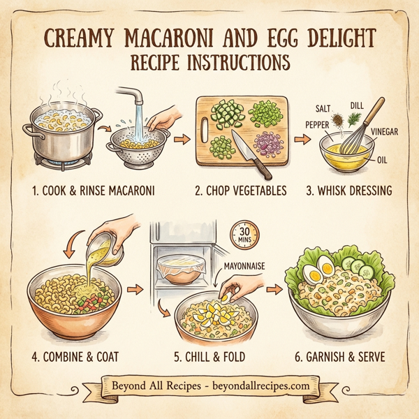 Creamy Macaroni and Egg Delight instructions