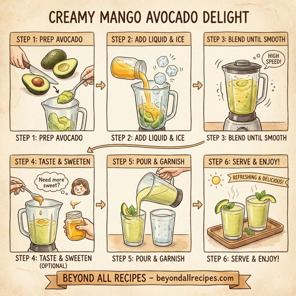 Creamy Mango Avocado Delight instructions
