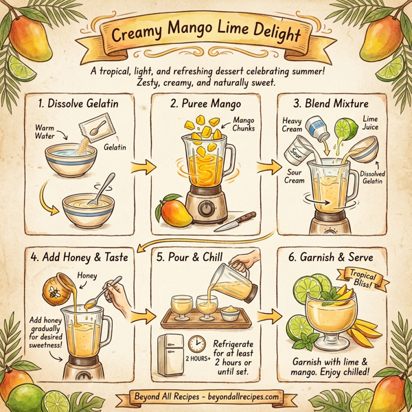 Creamy Mango Lime Delight instructions
