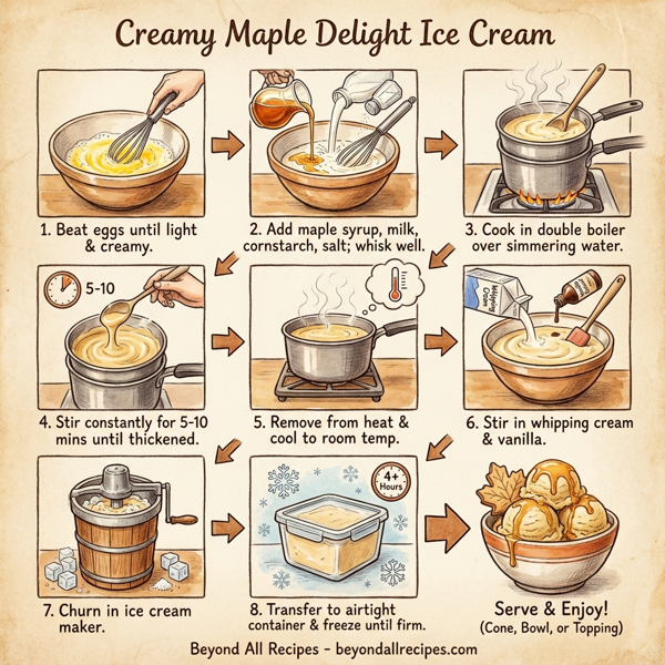 Creamy Maple Delight Ice Cream instructions