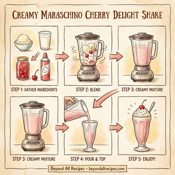 Creamy Maraschino Cherry Delight Shake instructions