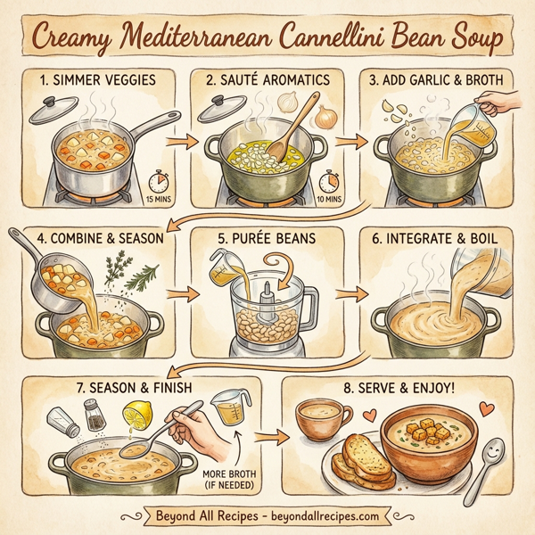 Creamy Mediterranean Cannellini Bean Soup instructions
