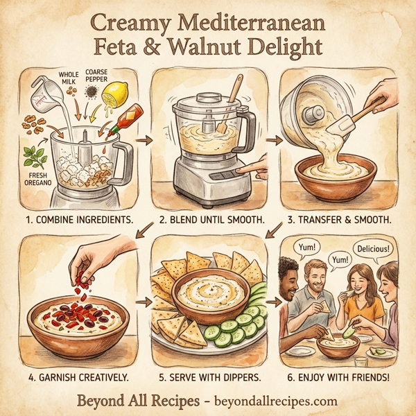Creamy Mediterranean Feta & Walnut Delight instructions