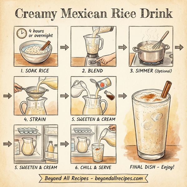 Creamy Mexican Rice Drink instructions