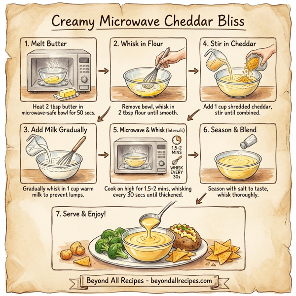 Creamy Microwave Cheddar Bliss instructions