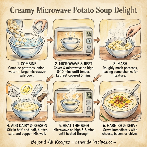 Creamy Microwave Potato Soup Delight instructions